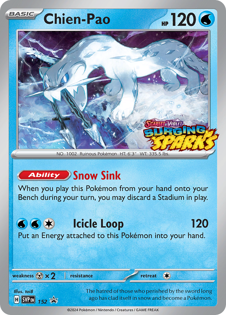 Chien-Pao Pokémon card