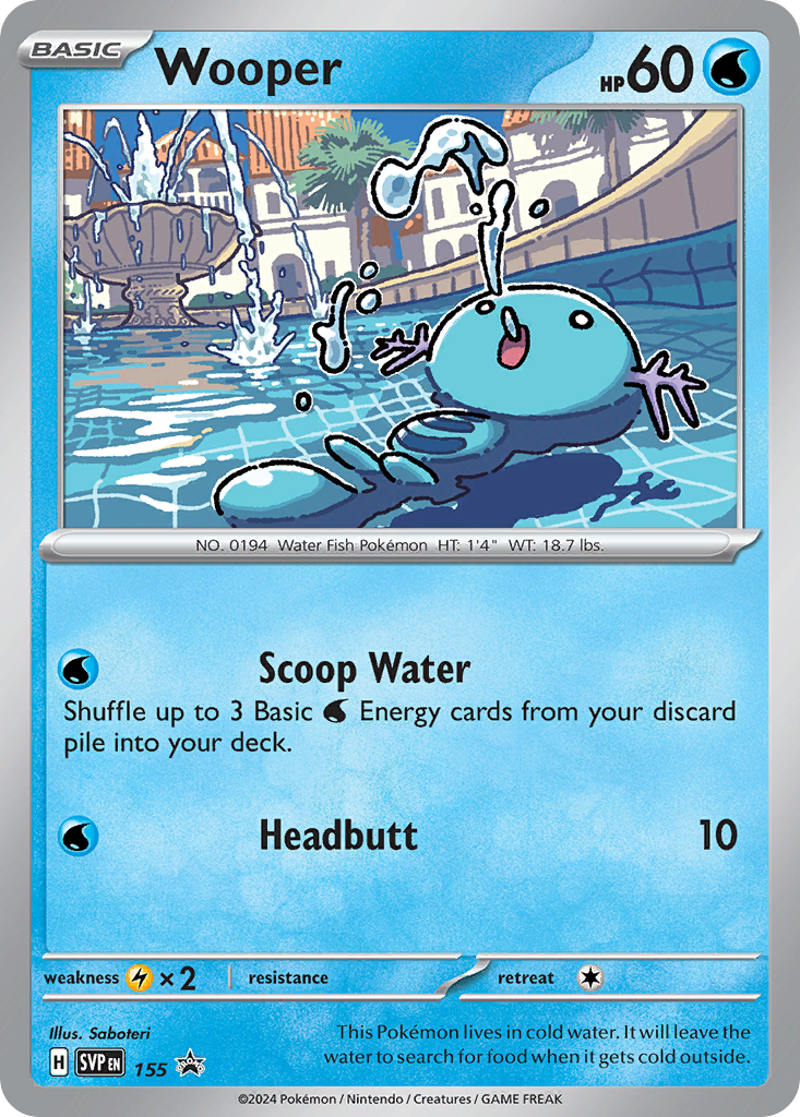 Wooper Pokémon card