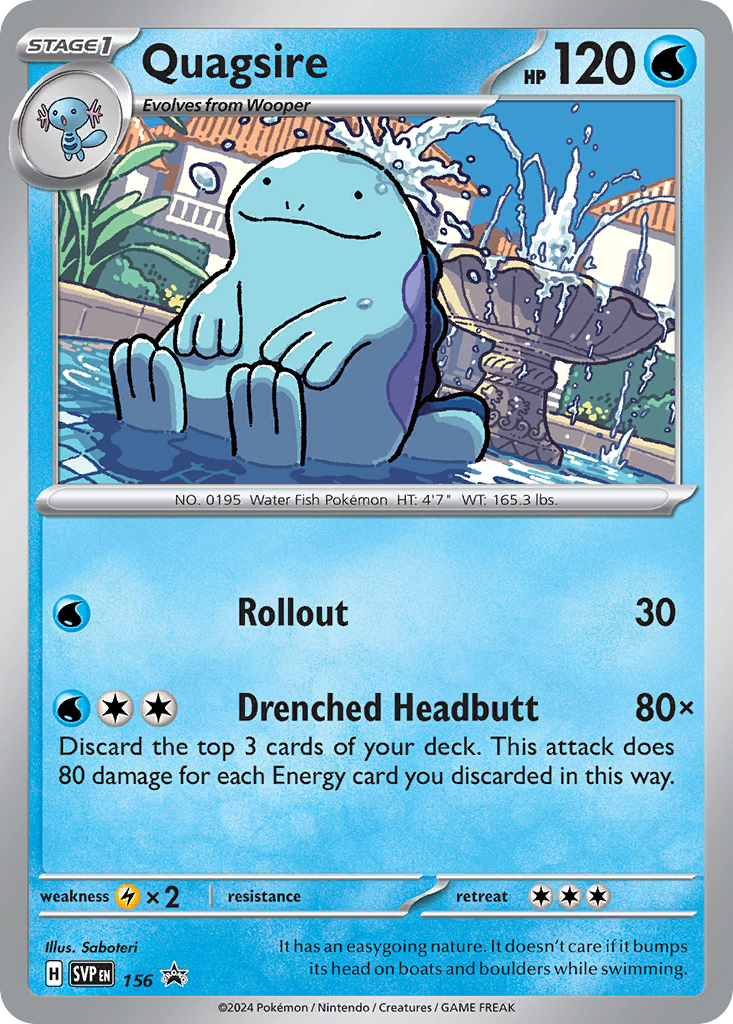 Quagsire Pokémon card
