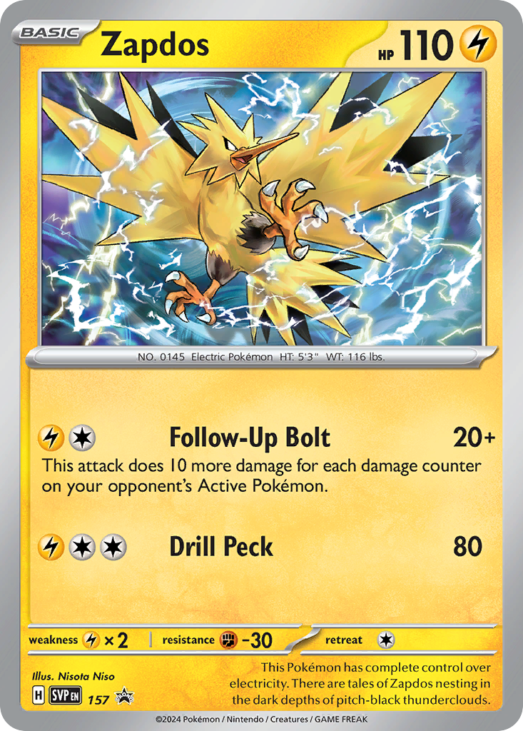 Zapdos Pokémon card