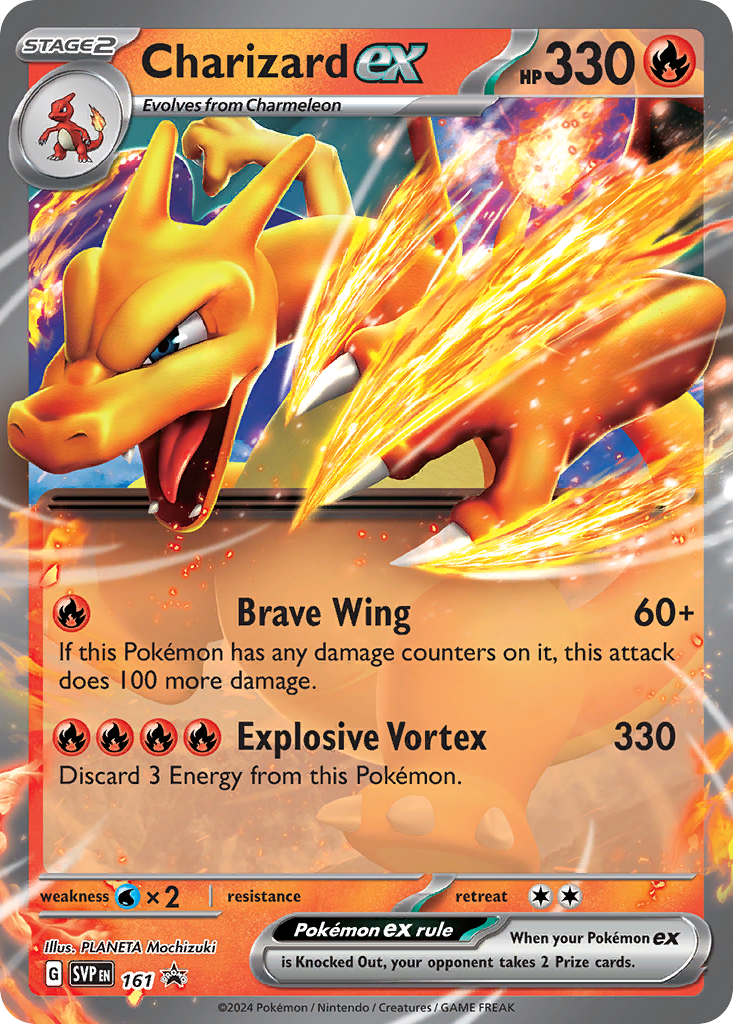 Charizard ex Pokémon card