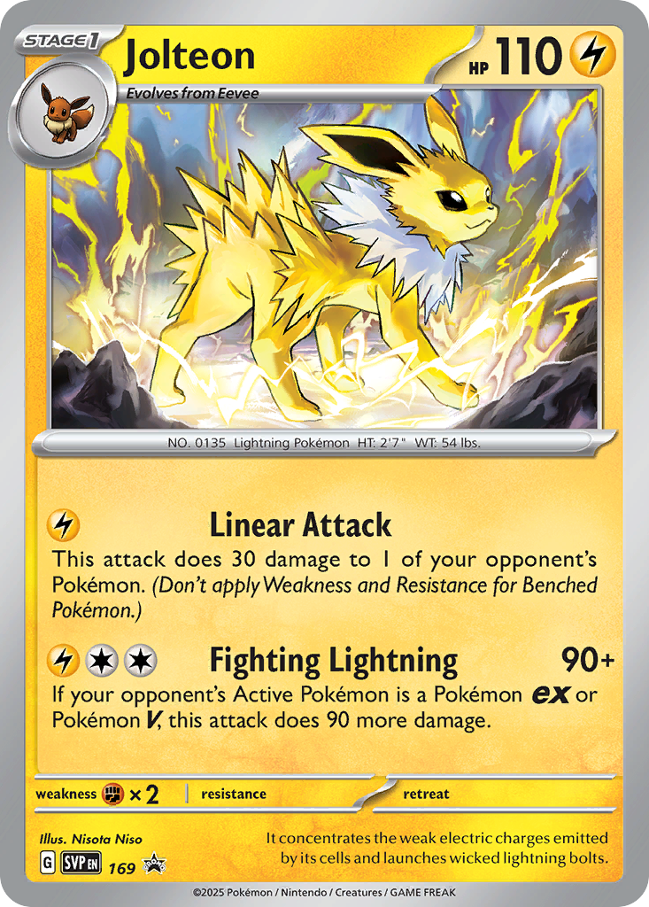 Jolteon Pokémon card