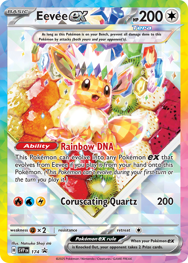 Eevee ex Pokémon card