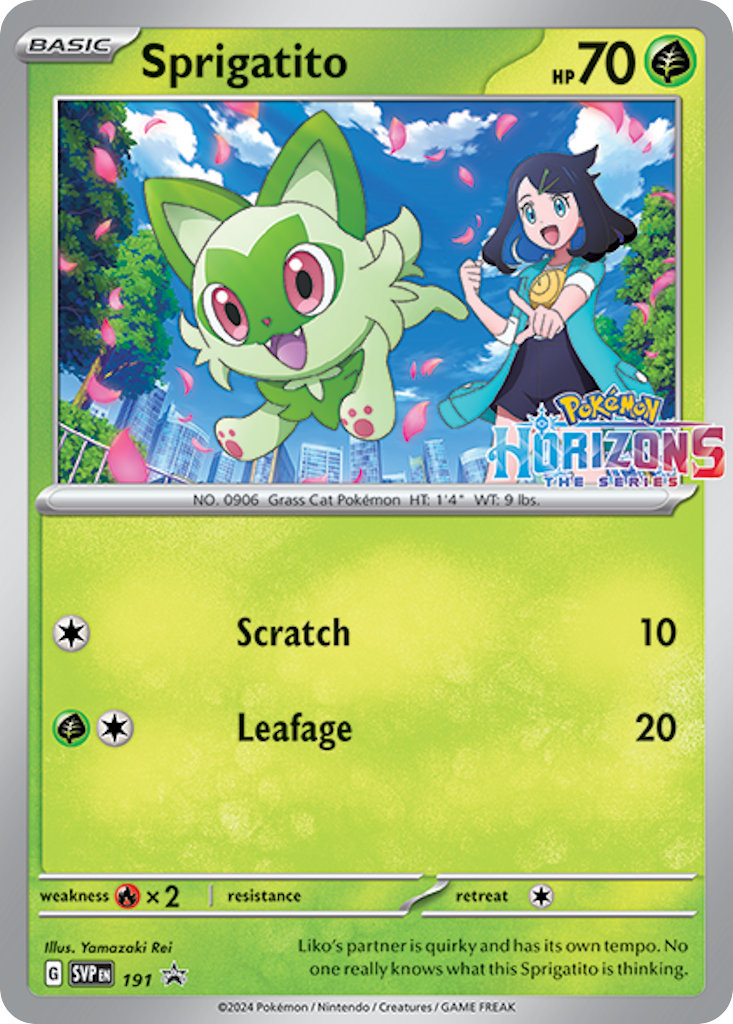 Sprigatito Pokémon card