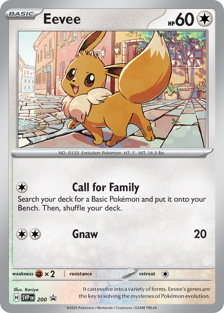Eevee Pokémon card