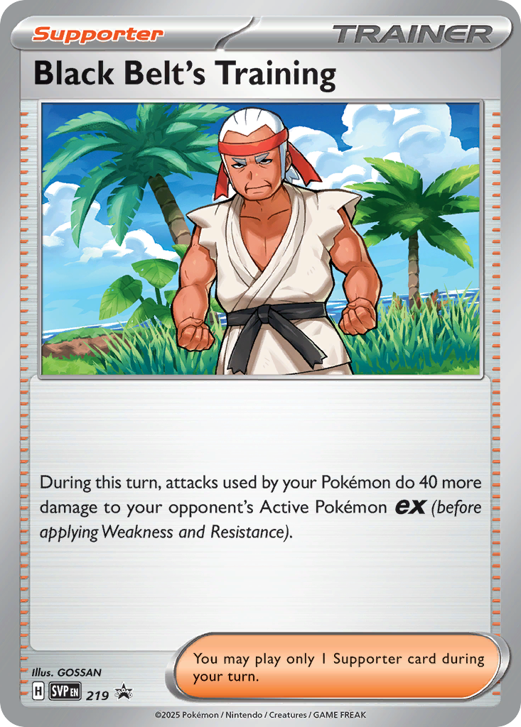 Black Belt's Training Pokémon card