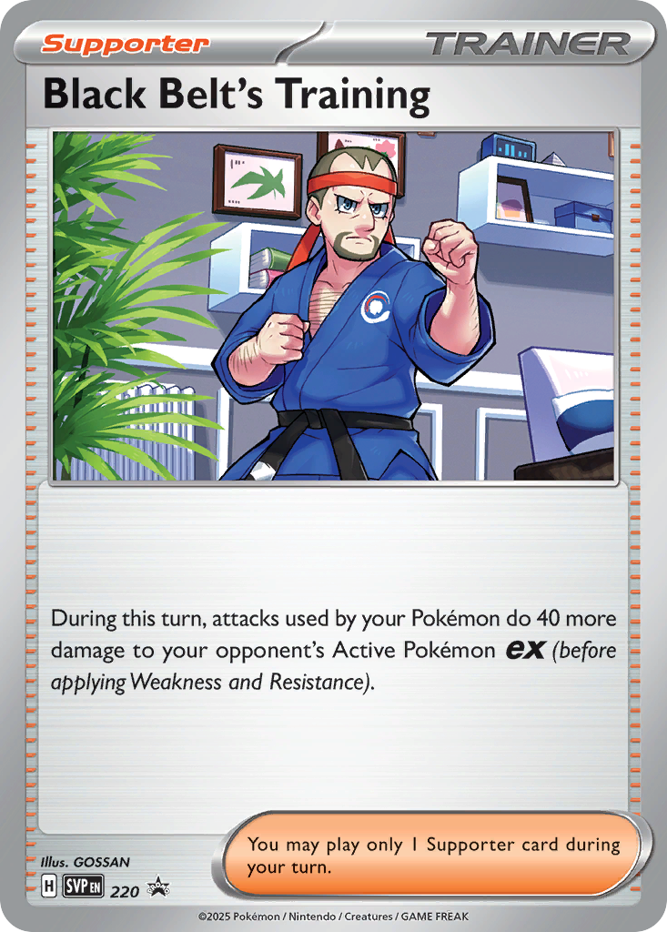 Black Belt's Training Pokémon card