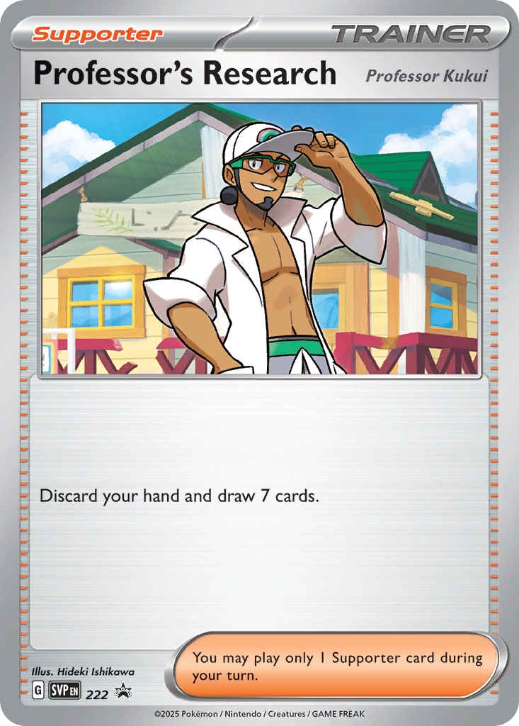 Professor's Research [Professor Kukui] Pokémon card