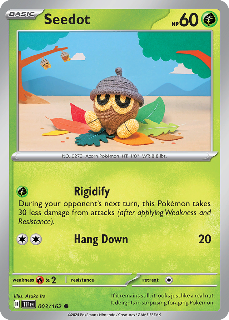 Seedot Pokémon card