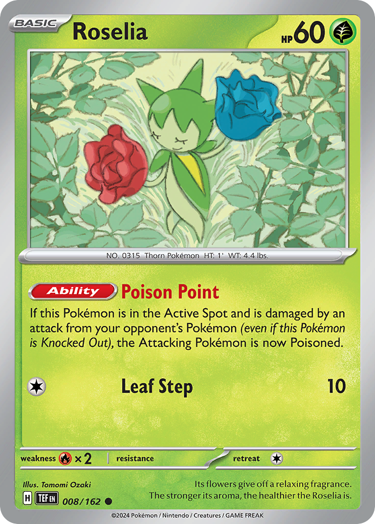Roselia Pokémon card