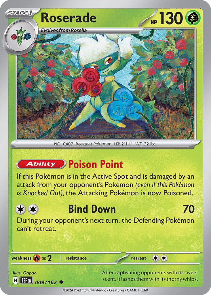 Roserade Pokémon card