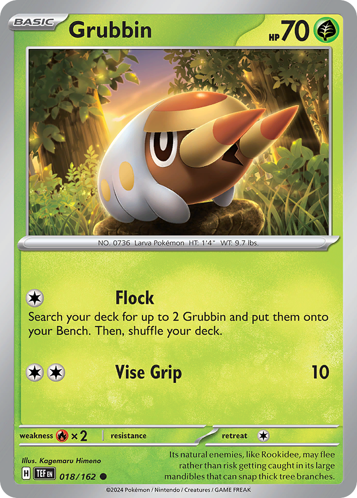 Grubbin Pokémon card