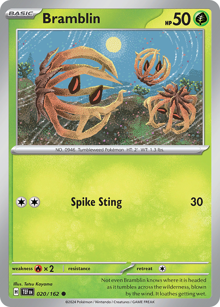 Bramblin Pokémon card