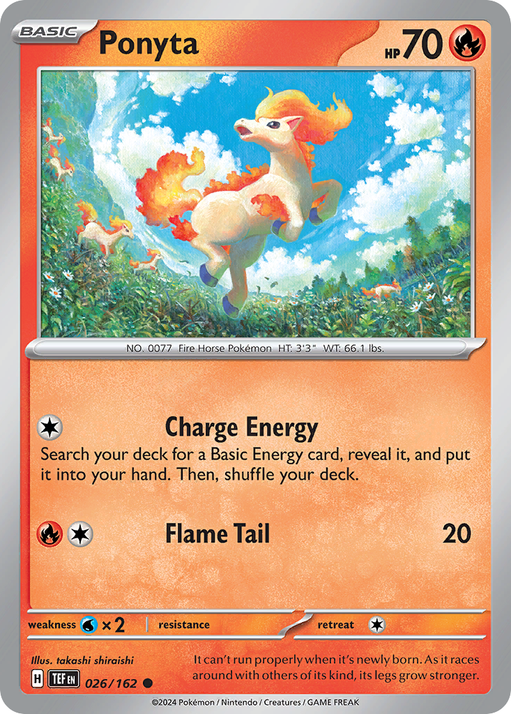 Ponyta Pokémon card
