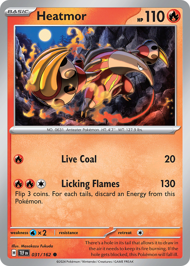 Heatmor Pokémon card