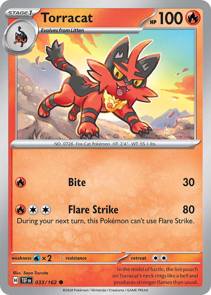 Torracat Pokémon card