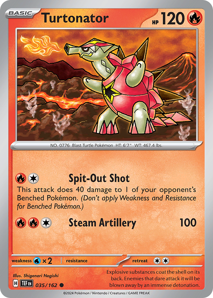 Turtonator Pokémon card