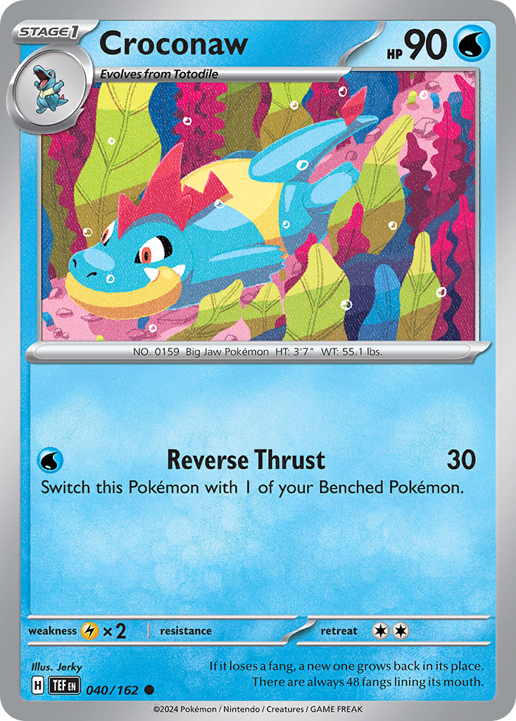 Croconaw Pokémon card