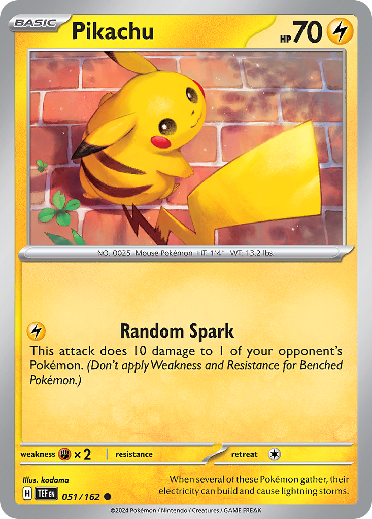 Pikachu Pokémon card