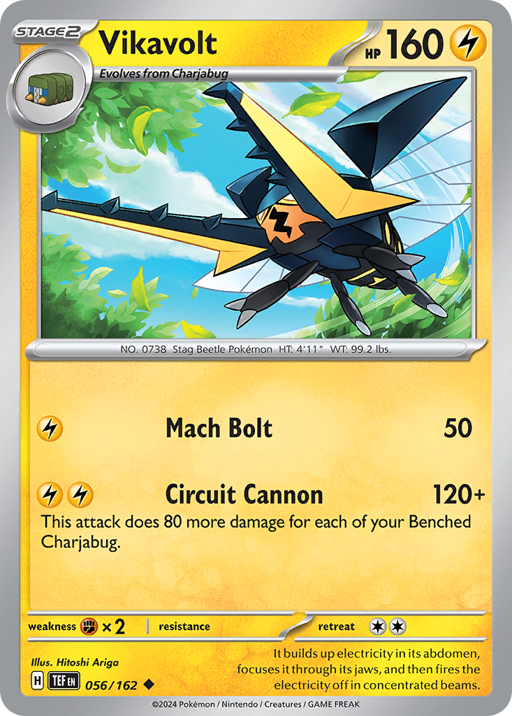 Vikavolt Pokémon card