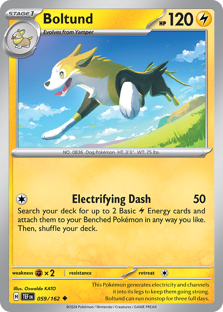 Boltund Pokémon card