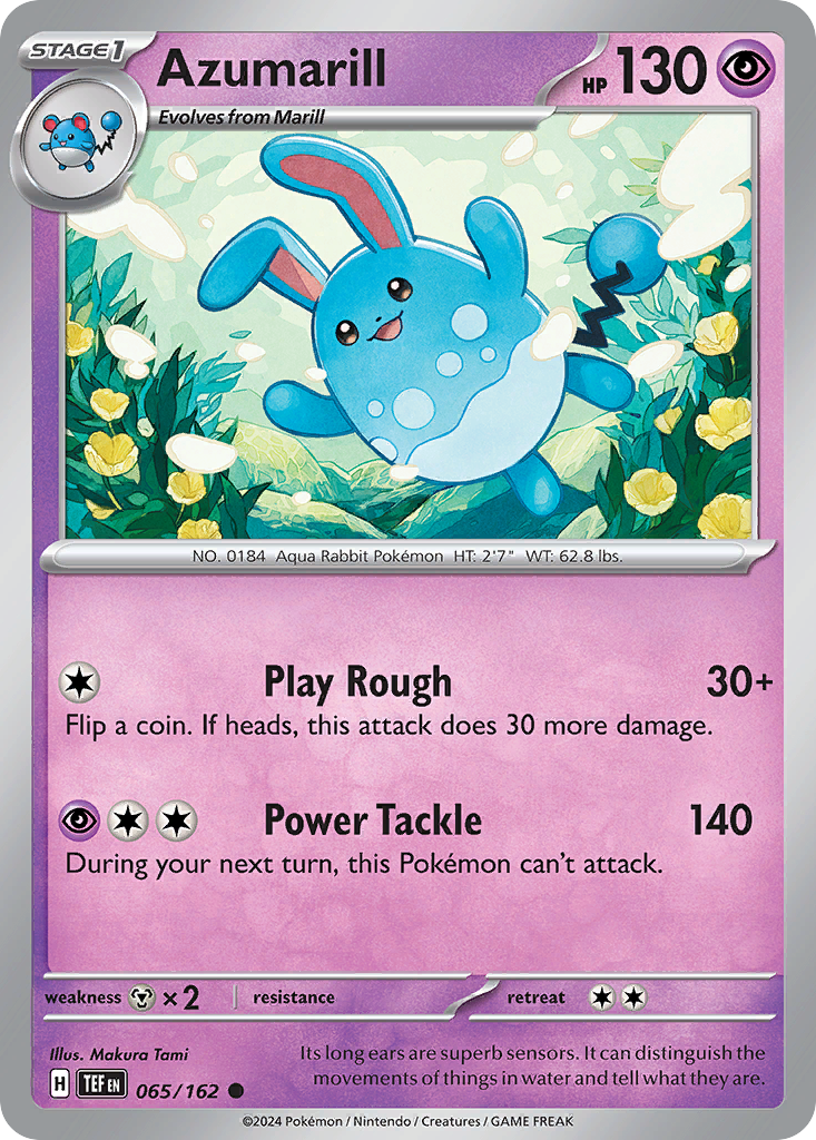 Azumarill Pokémon card