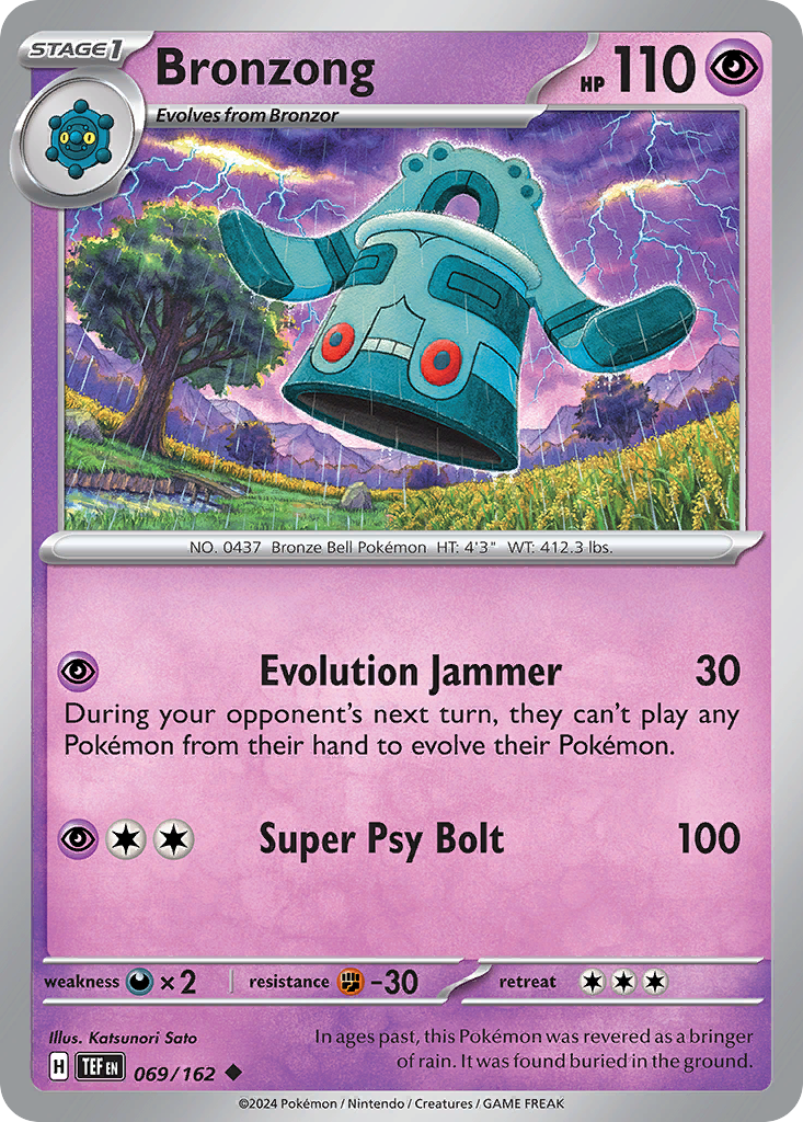 Bronzong Pokémon card