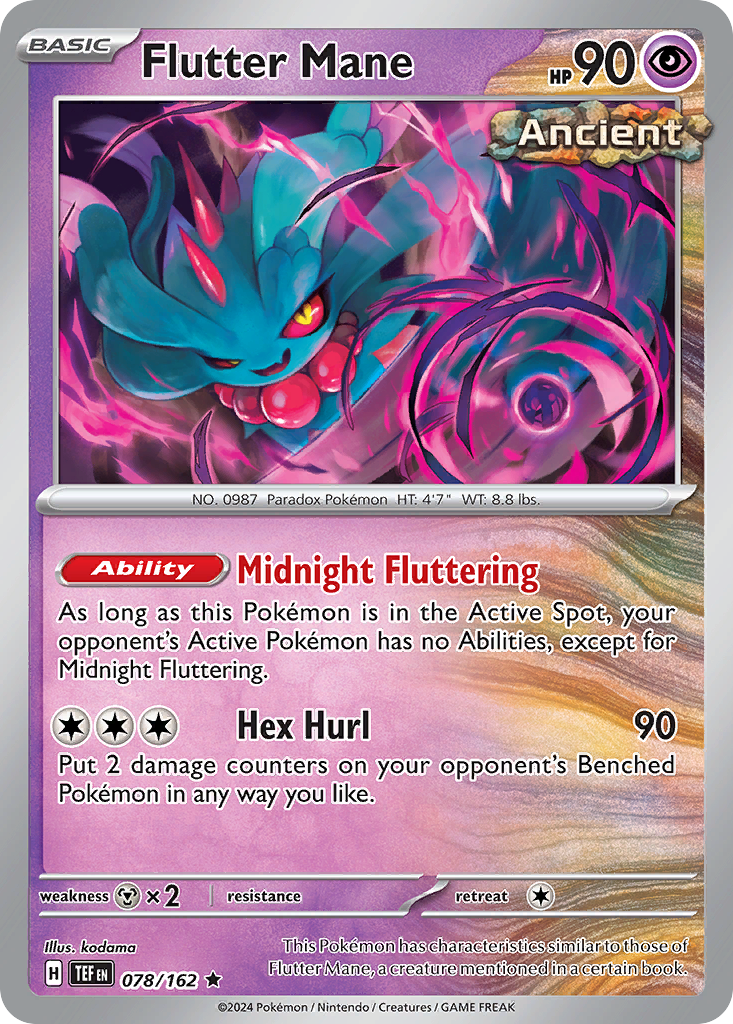 Flutter Mane Pokémon card
