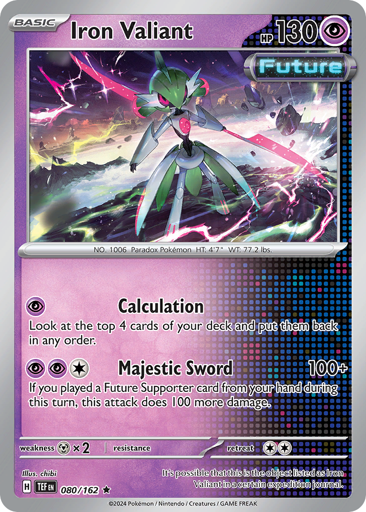Iron Valiant Pokémon card