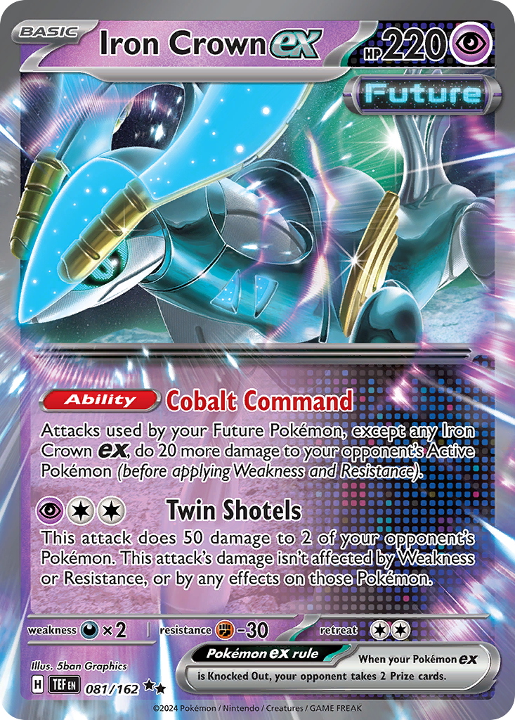 Iron Crown ex Pokémon card