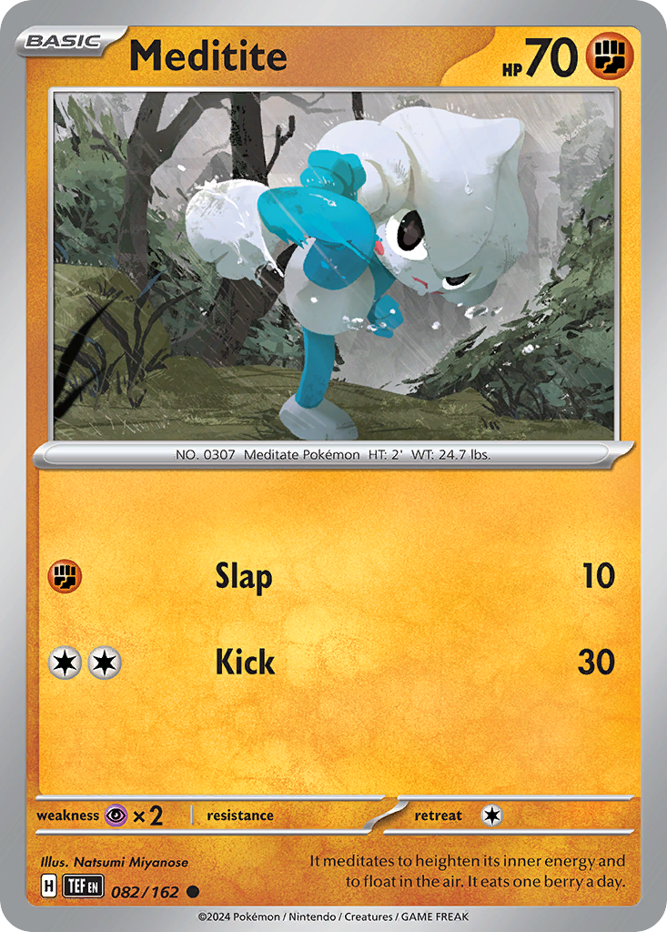 Meditite Pokémon card