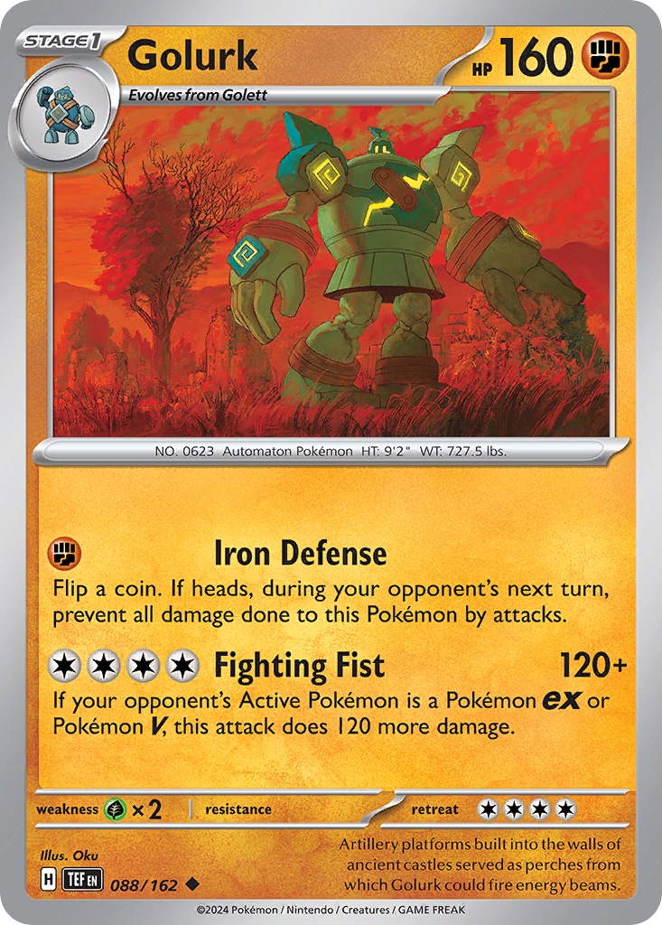 Golurk Pokémon card