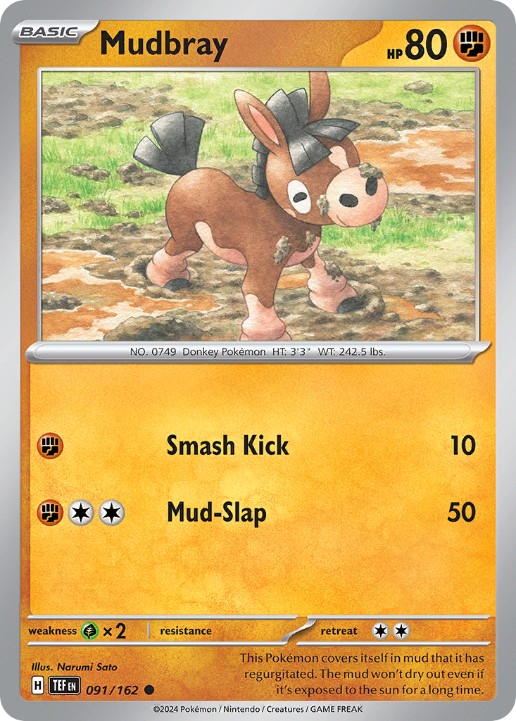 Mudbray Pokémon card