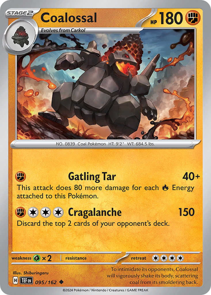 Coalossal Pokémon card