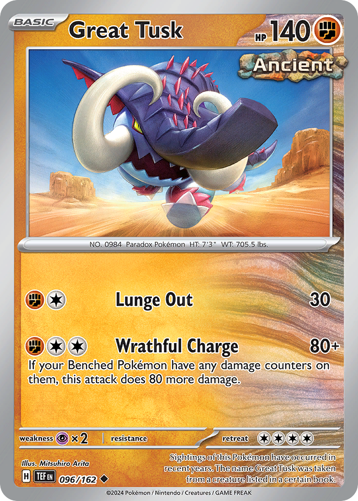 Great Tusk Pokémon card