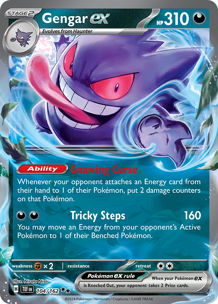 Gengar ex Pokémon card