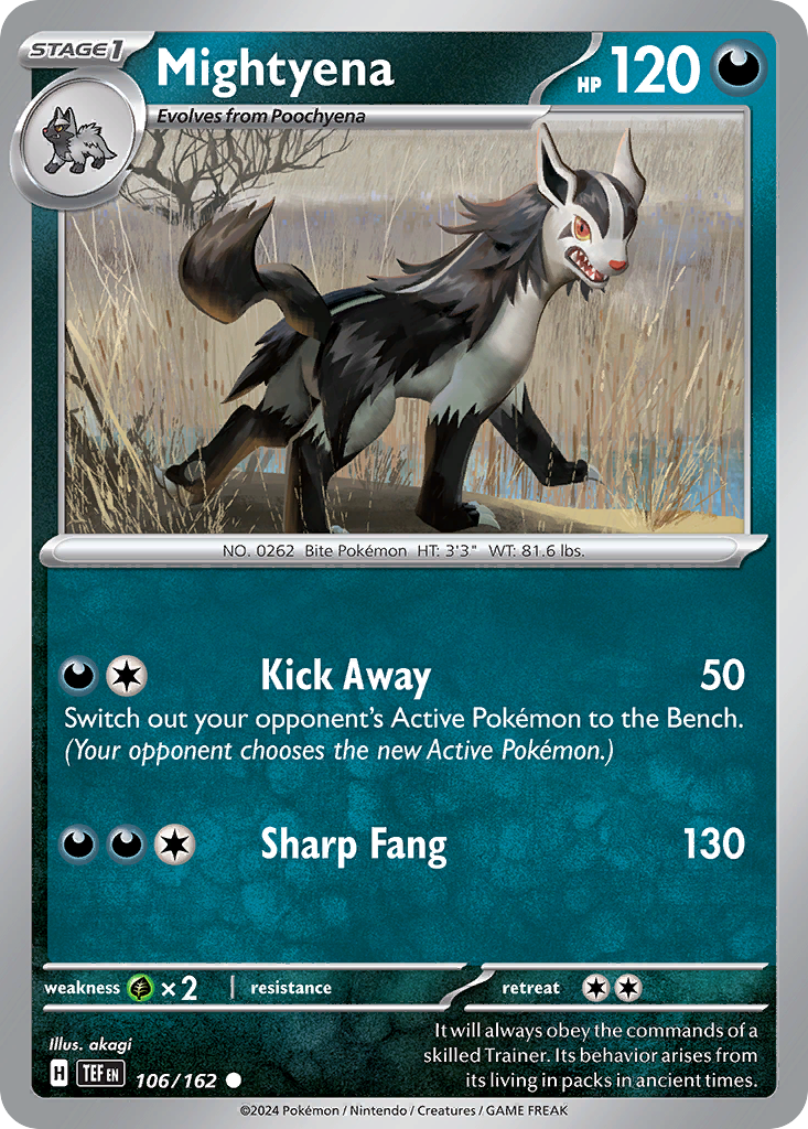 Mightyena Pokémon card