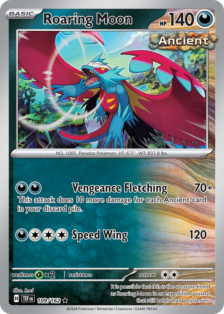 Roaring Moon Pokémon card