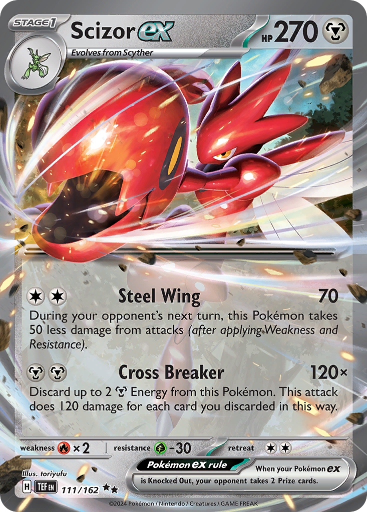 Scizor ex Pokémon card