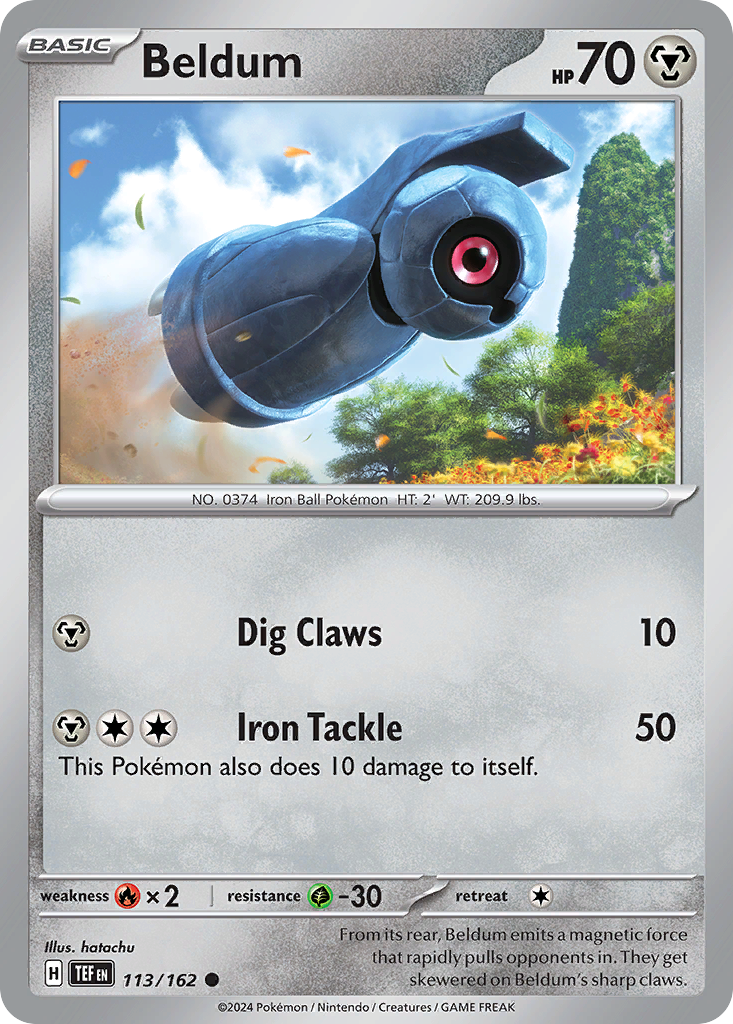 Beldum Pokémon card