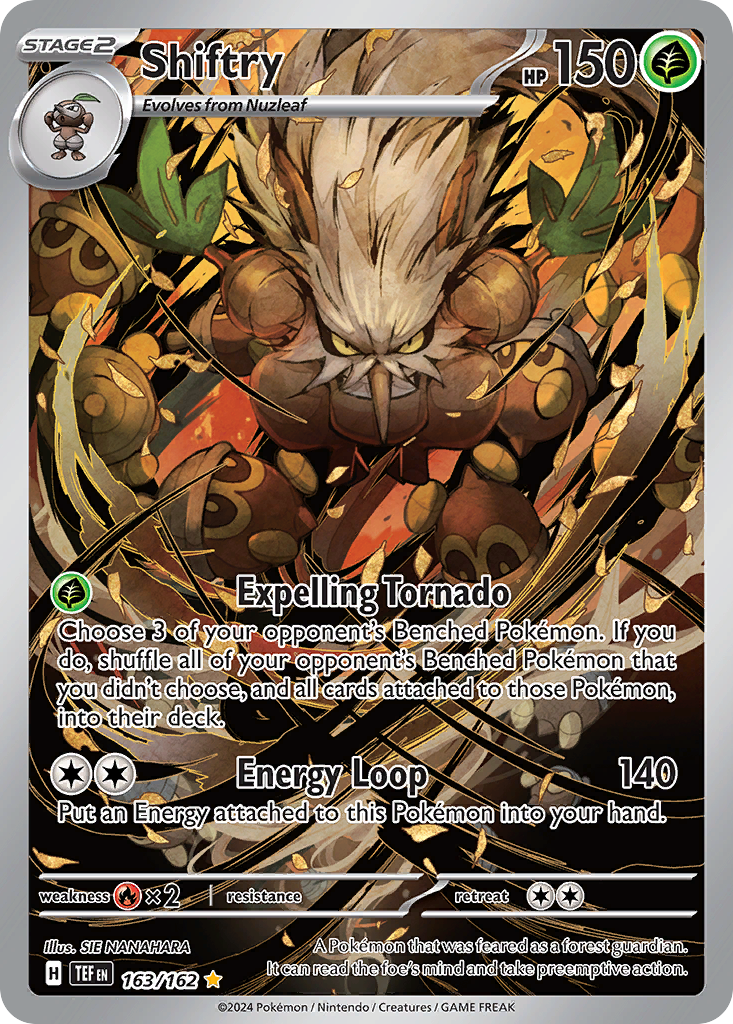 Shiftry Pokémon card
