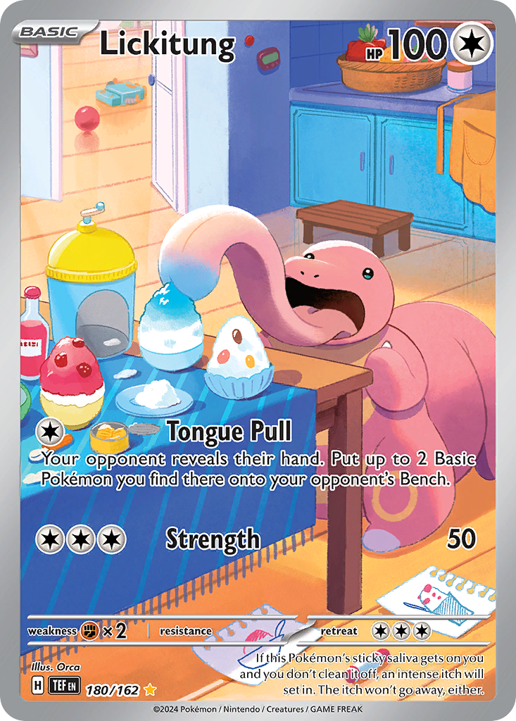 Lickitung Pokémon card