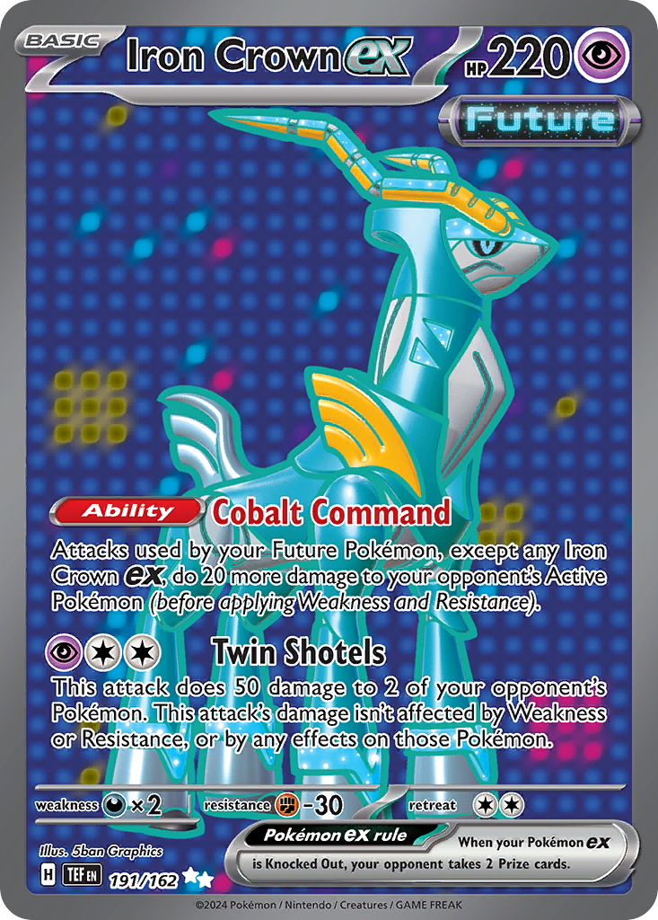 Iron Crown ex Pokémon card