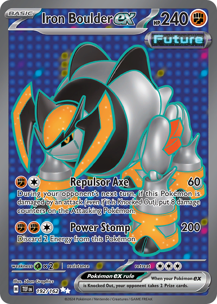 Iron Boulder ex Pokémon card