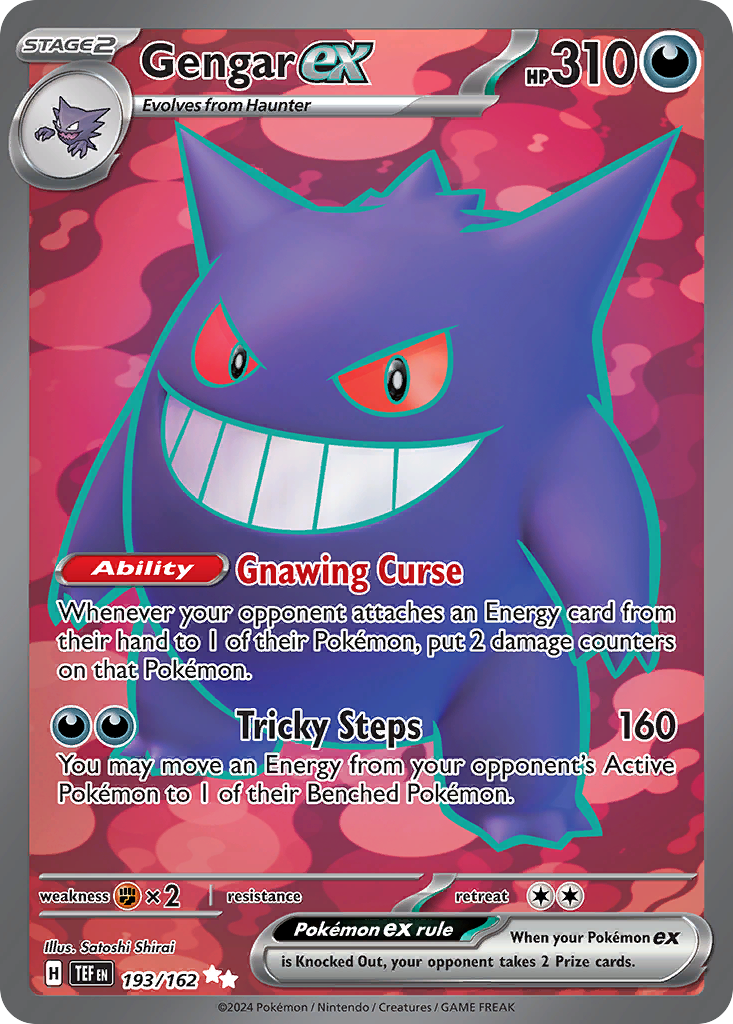 Gengar ex Pokémon card