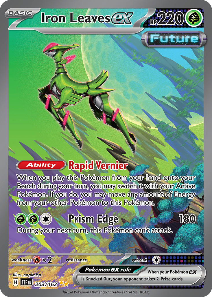 Iron Leaves ex Pokémon card