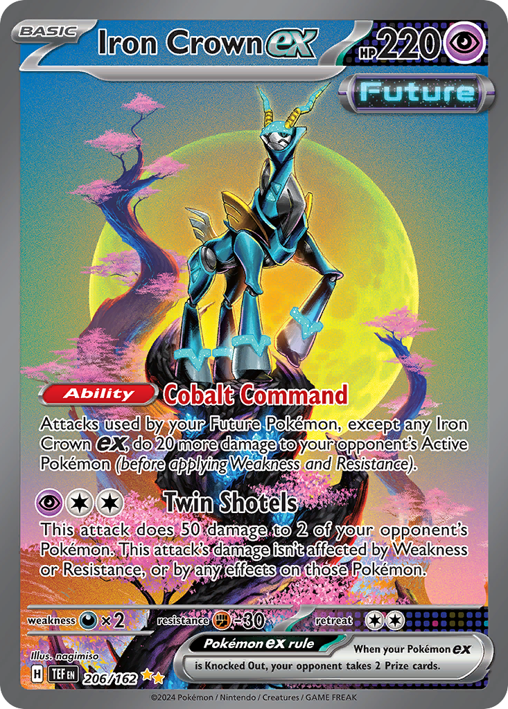 Iron Crown ex Pokémon card