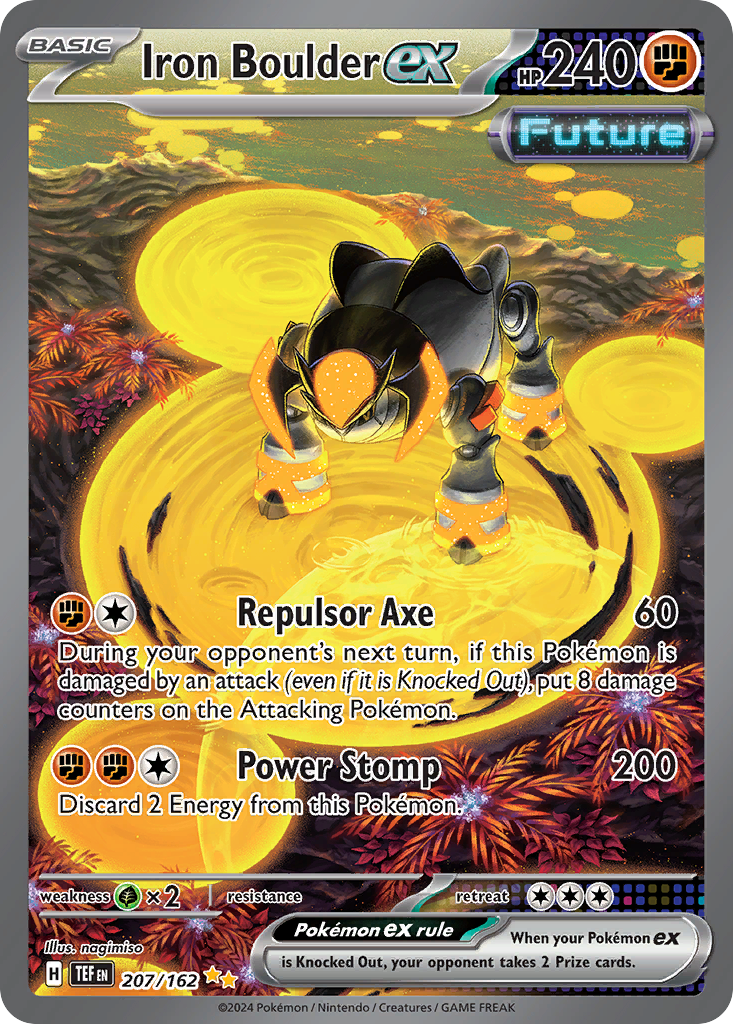 Iron Boulder ex Pokémon card