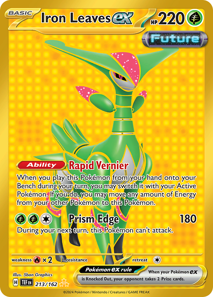 Iron Leaves ex Pokémon card