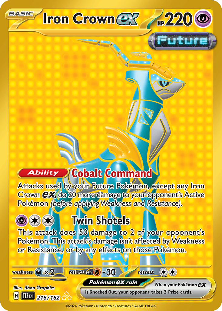 Iron Crown ex Pokémon card